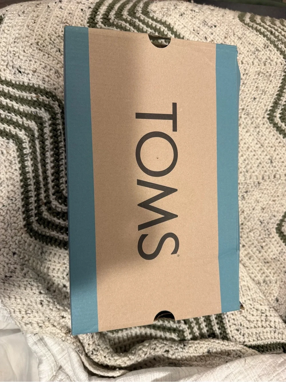 TOMS Light Blue Canvas Espadrille Platform Slip-On Shoes